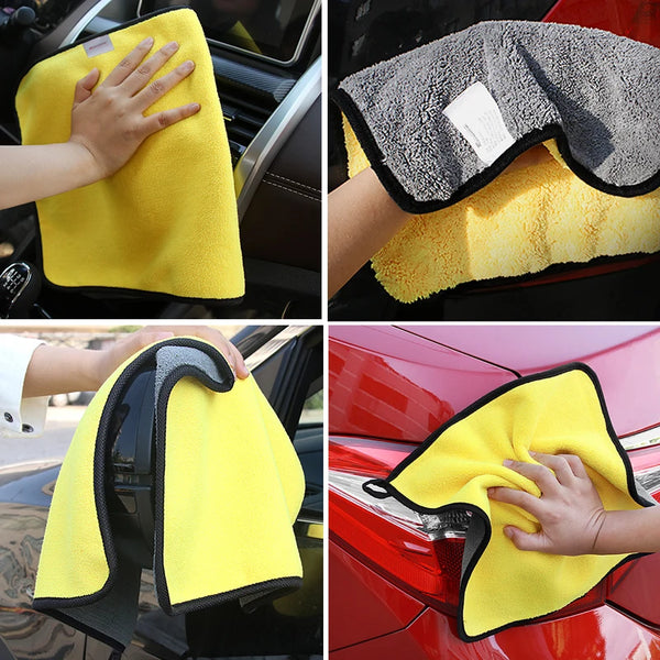 Car Wash Towel 40X80cm Car Care Microfiber Washing Towels Strong Thick Plush Fiber Detailing Auto Cleaning Cloth Accessories