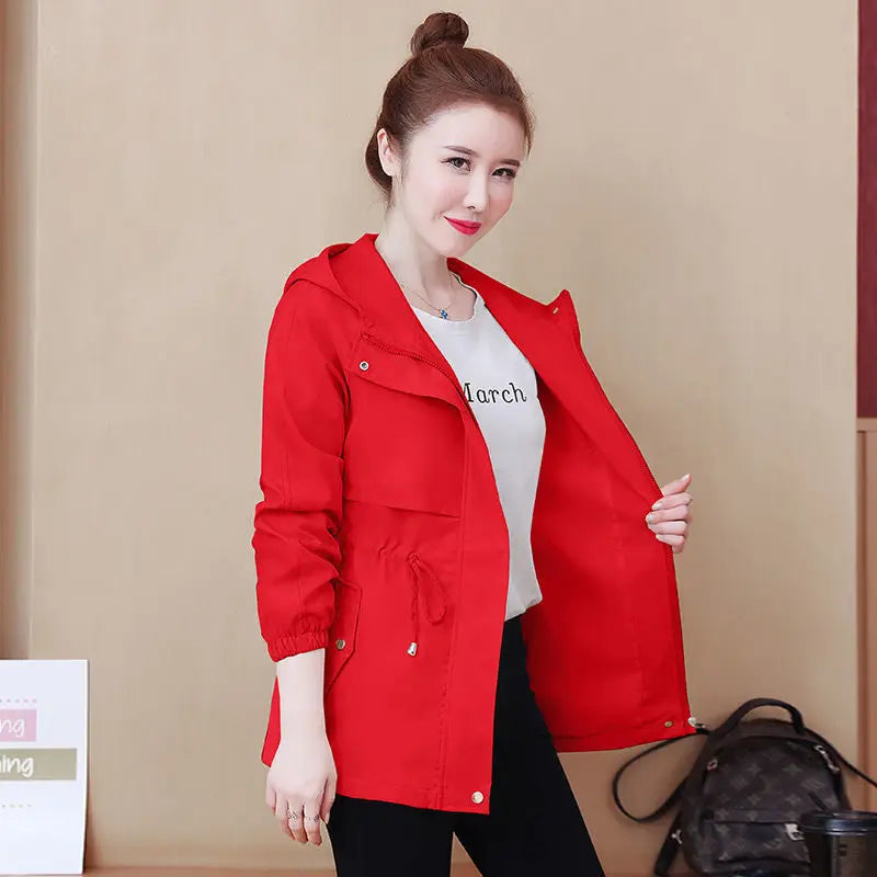 Manteau Femme Hiver អាវធំថ្មីសម្រាប់ស្ត្រី និទាឃរដូវ និងរដូវស្លឹកឈើជ្រុះ អាវធំសម្រាប់ស្ត្រី អាវធំសម្រាប់ស្ត្រី អាវធំសម្រាប់ស្ត្រី