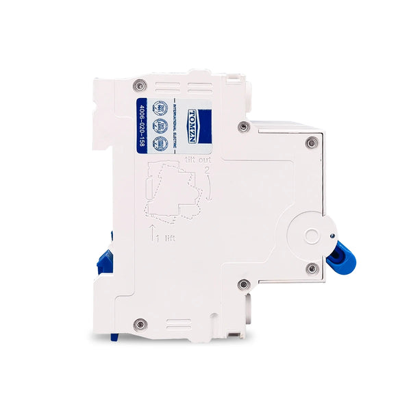 TOMZN 2P+2P MTS AC Dual Power Manual Transfer Switch Circuit Breaker MCB 50Hz/60Hz