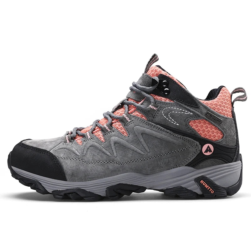 HUMTTO Hiking Shoes Men Winter Outdoor Sports Climbing Shoes Non - slip Warm Lace-up Trekking high-top Sneakers Big Size