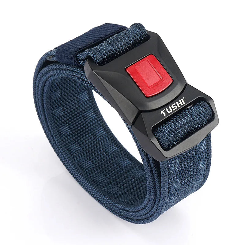 125Cm Quick Release Buckle Men's Tactical Belts Sport Outdoor Canvas Belt Men Nylon Cargo Fashion Cinturon QJ CINGA