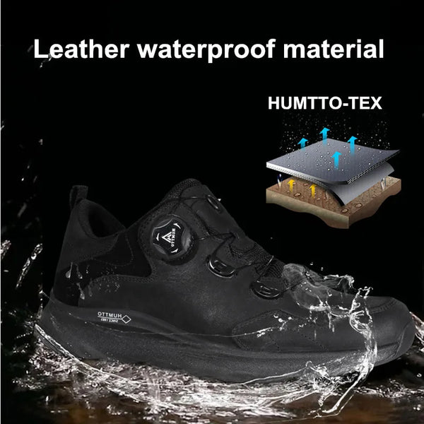 HUMTTO Waterproof Running Shoes Breathable Trail Sneakers for Men Leather Designer Jogging Sport Man Luxury Walking Shoes Men's