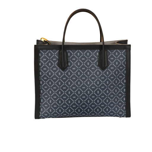 DENUONISS PU Leather Large Capacity Woman Handbag Grid Shoulder Bag Fashion Casual Luxury Designer Crossbody Pack Blue 28X23X10cm