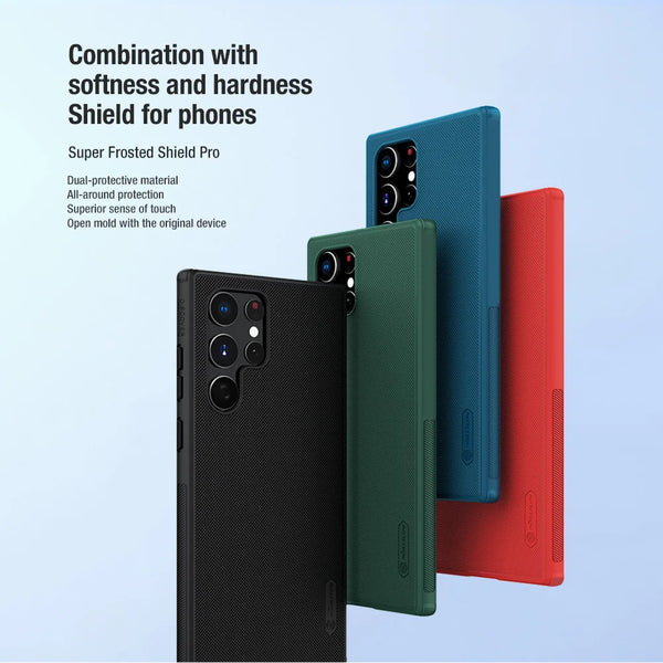For Samsung Galaxy S22 Ultra Case For S23 Ultra Case NILLKIN Super Frosted Shield Pro Ultra-Thin For Samsung S22/ S22 Plus Cover