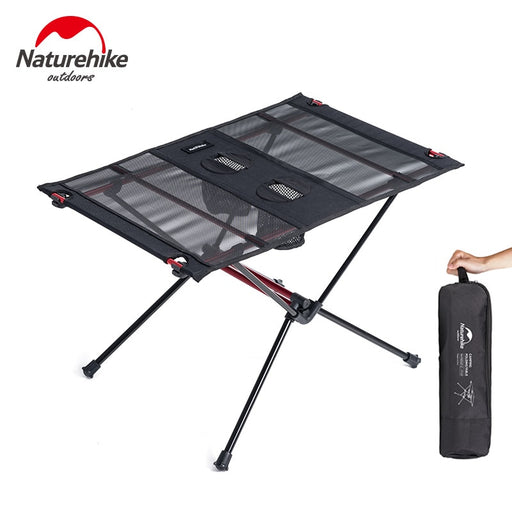 Naturehike Picnic Table Collapsible Roll Up Portable Outdoor Foldable Fishing Table Ultralight Aluminum Folding Camping Table Default Title