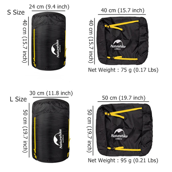 Naturehike Camping Compression Bag Ultralight Portable Multifunctional Sleeping Bag Compression Bag Outdoor Travel Storage Bag