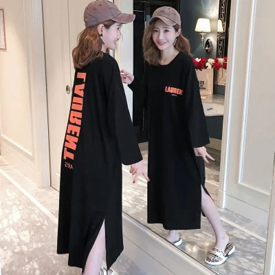 Spring summer new Korean modal cotton home wear long women nightshirt oversized women's night dress M-4XL nightgown female