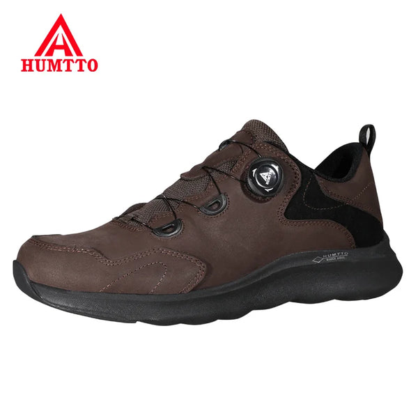 HUMTTO Waterproof Running Shoes Breathable Trail Sneakers for Men Leather Designer Jogging Sport Man Luxury Walking Shoes Men's