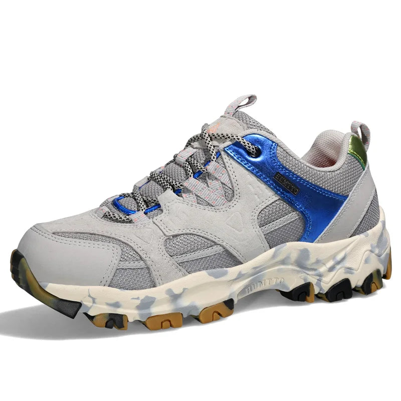 HUMTTO New Outdoor Women's Sneakers Hiking Shoes for Women 2021 Sport Climbing Female Shoes Leather Camping Trekking Boots Woman