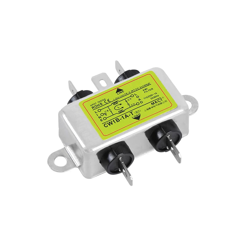 TOMZN AC Purification 220V Single-phase Power Supply Filter EMI Anti-interference Purification Audio CW1B-T(B2)1A3A6A10A