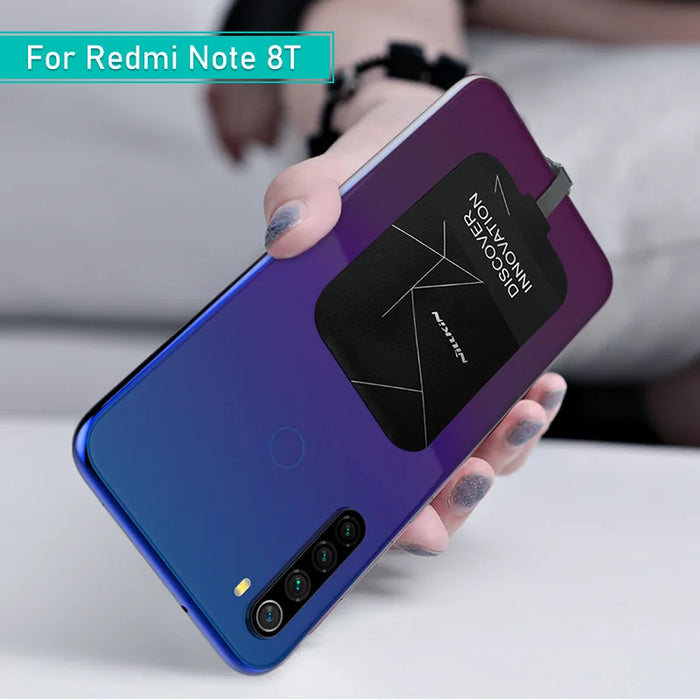 Redmi Note 8T Qi Wireless Charging Charger USB Type C Receiver patch bag safe Wireless Charging for Xiaomi Redmi Note 8T Pro Wireless Receiver CN