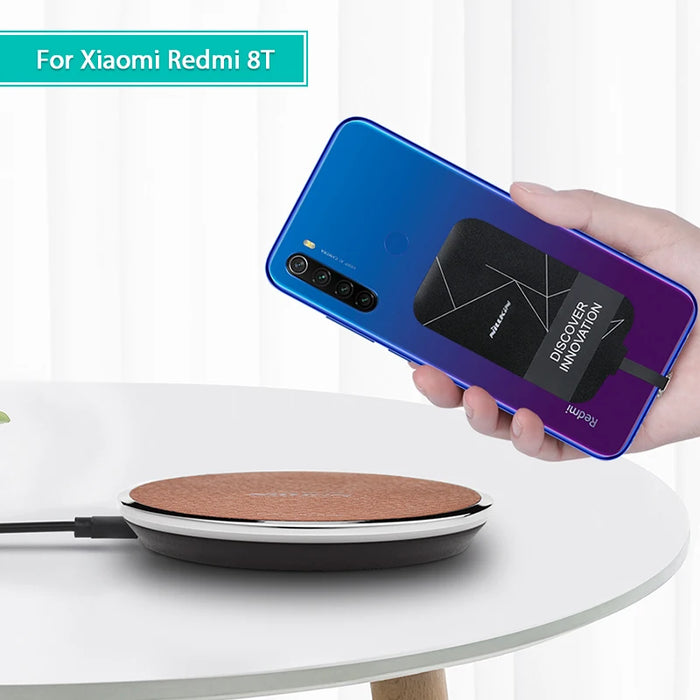 Redmi Note 8T Qi Wireless Charging Charger USB Type C Receiver patch bag safe Wireless Charging for Xiaomi Redmi Note 8T Pro