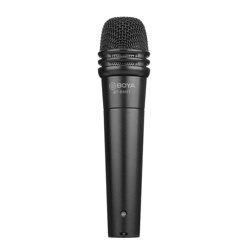 BOYA BY-BM57 Cardioid Dynamic Instrument Microphone for Record Vocal Live Event Performance Aluminum Zinc Alloy with XLR Cable Default Title