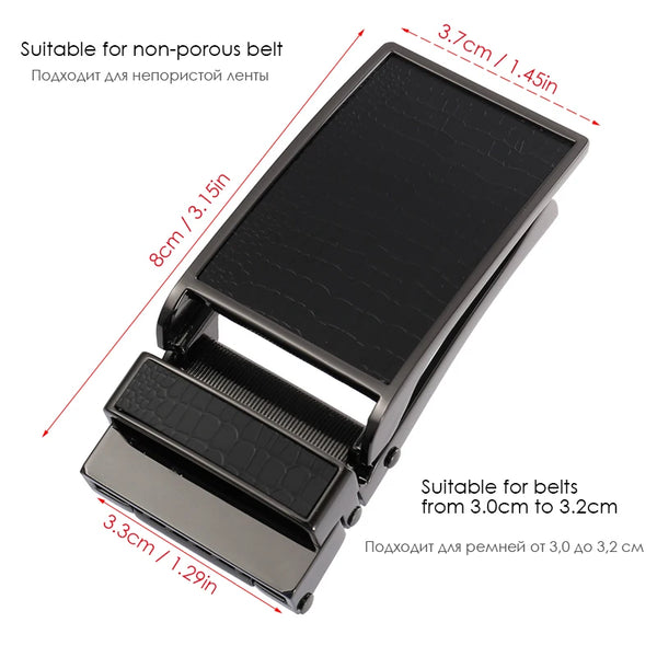 VATLTY 33mm Belt Buckle for Men Hard Alloy Fashion Trousers Automatic Buckle Non-porous Belt Buckle Male Gift