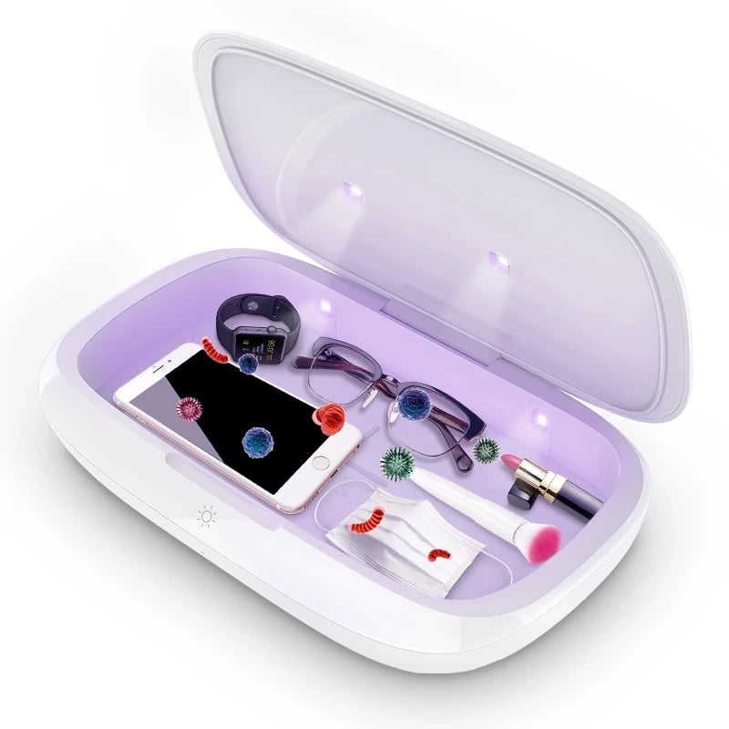 NILLKIN Mobile Phone Sterilizer 5V UVC Disinfection Box Multifunctional Portable Ultraviolet Disinfector with Wireless Charging