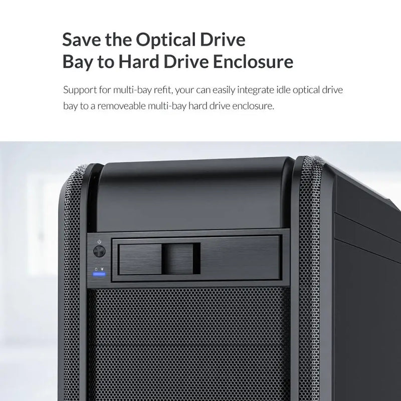 ORICO CD-ROM 3.5 inch Internal SATA Hard Drive SSD Adapter Drive Bay Converter Mounting Bracket Caddy Tray Mobile Rack Tool Free