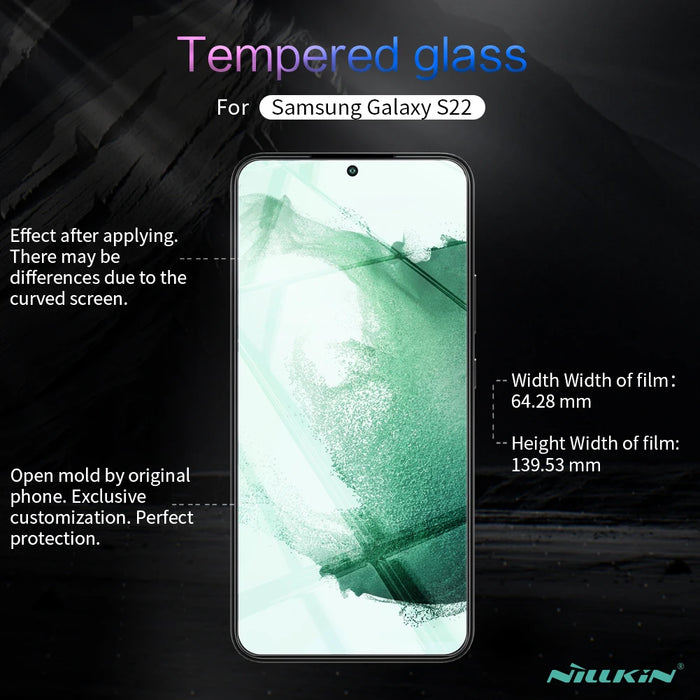 For Samsung Galaxy S22 Plus Glass Screen Protector For Samsung S23Plus NILLKIN Amazing H+Pro 2.5D Tempered Glass For Samsung S22