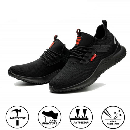 Workplace Safety Supplies Work Shoes Men Steel Toe Cap Indestructible Work Boots Anti-smashing Construction Boots Sport Shoes