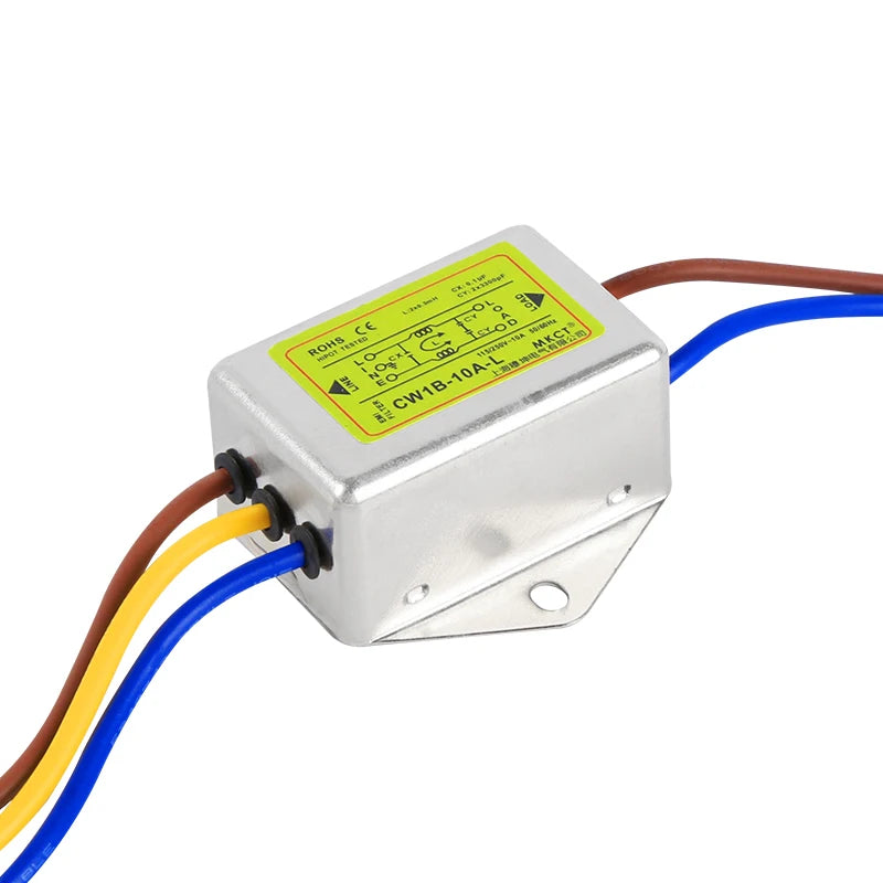 TOMZN Anti-interference AC 220V Power Supply Filter EMI Line Audio Purifier CW1B-L 1A 3A 6A 10A