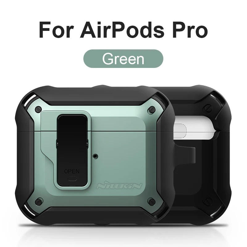 NILLKIN For Airpods Pro Case Switch Cover For AirPods Case TPU PC Anti-fall Cover For AirPods 3 Wireless Earphone With Keychain