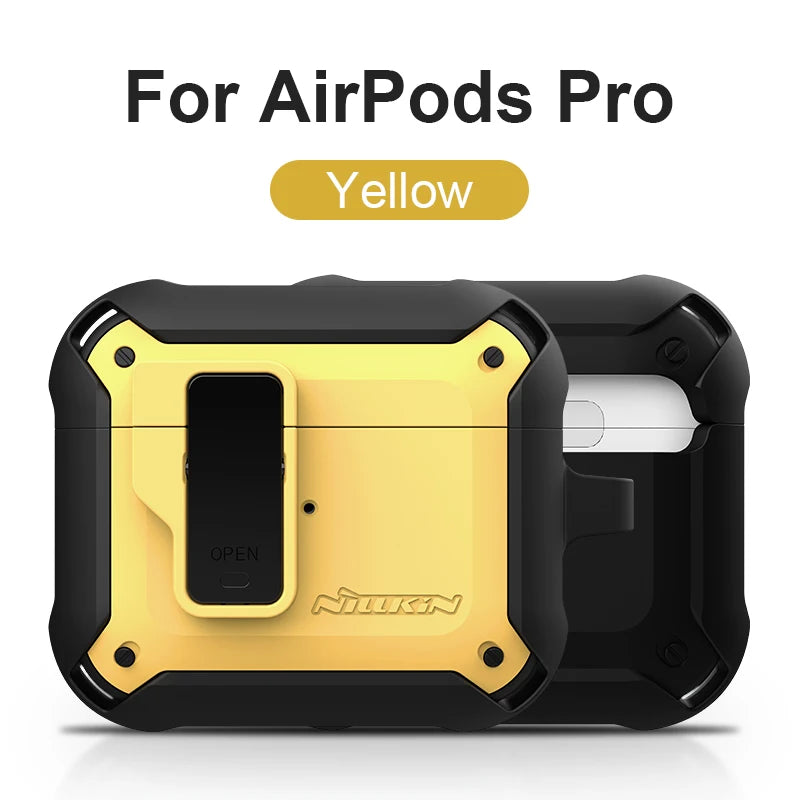 NILLKIN For Airpods Pro Case Switch Cover For AirPods Case TPU PC Anti-fall Cover For AirPods 3 Wireless Earphone With Keychain