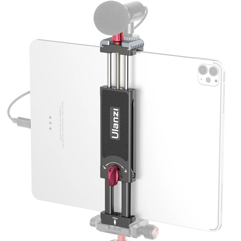 Ulanzi U-Pad III ឧបករណ៍ តោង ទូរស័ព្ទ លើ ថេប្លេត ដែល ធ្វើ ពី លោហៈ ជា សកល ក្ដាប់ វីស Arca 1/4 សម្រាប់ ជើង កាមេរ៉ា ថេប្លេត សម្រាប់ iPad Pro 12.9 អ៊ីញ iPad Air