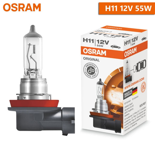 OSRAM H1 H3 H4 H7 H11 9005 9006 Original Lamp White Headlight H8 H9 H16 HB3 HB4 Fog Lamp Car Halogen Bulb Made in Germany (1pc) H11 12V 55W