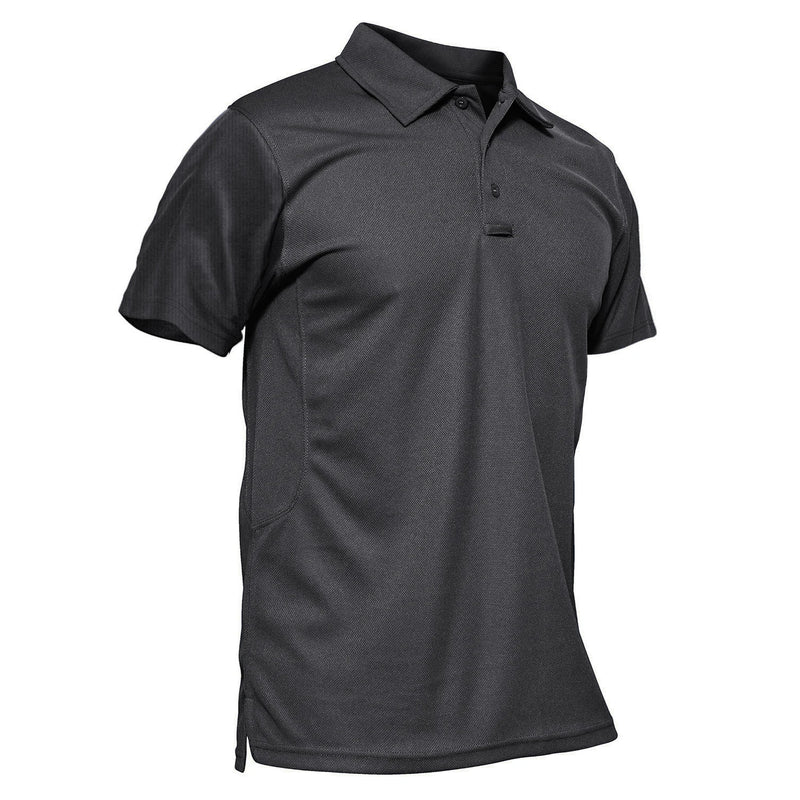 TACVASEN Summer Colorful Fashion Polo Tee Shirts Men's Short Sleeve T-shirt Quick Dry Army Team Work Green T-Shirt Tops Clothing