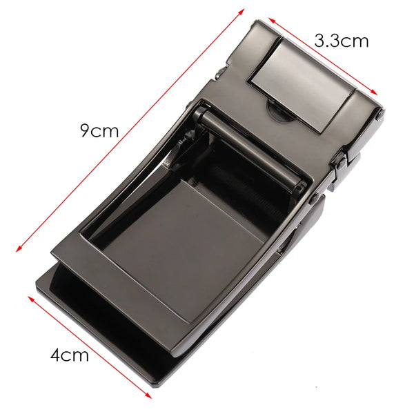 VATLTY New 31mm Leather Belt for Men Hard Alloy Automatic Buckle Soft Natural Cowhide Non-porous Trouser Belt Suit Girdles Male