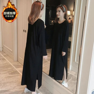 Spring summer new Korean modal cotton home wear long women nightshirt oversized women's night dress M-4XL nightgown female