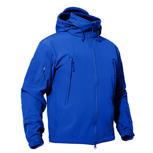 TACVASEN Winter Softshell Jacket Mens Windproof Fleece Lined Jacket Coat Waterproof Work Jacket Coats Outdoor Hiking Windbreaker