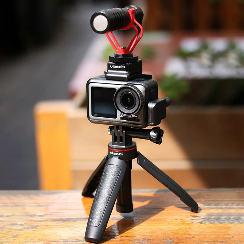 ដៃកាន់កាមេរ៉ាសកម្មភាព ULANZI MT-09 Gopro ខ្នាតតូច Tripod ផ្នែកបន្ថែម Tripod Holder Mount Handgrip សម្រាប់ Gopro Hero 12 11 10 9 7 Sport Cam