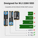 ZoeRax M.2 Heatsink NVMe 2280 PS5 SSD Heat Sink Computer PC PCIE M2 SSD Cooler for Samsung 980 970 EVO Plus SN850 SN750 SN570