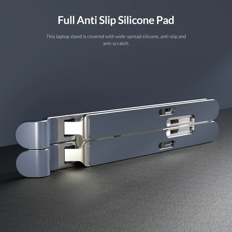 ORICO Foldable Laptop Stand Holder Riser Portable Adjustable Aluminum Notebook Stand Computer Stand 7 Angles for MacBook Tablets