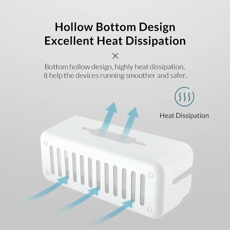 ORICO Power Strip Storage Box Cable Management Winder for Sockets Mobile Phone Holder Charging Cables Organizer