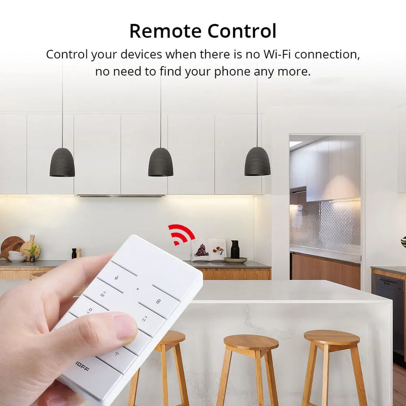 SONOFF RM433 R2 433MHz RF Remote Controller 8 Button Remote Control Paired with SONOFF TX Wall Switch RF Devices iFan04 D1 RFR2