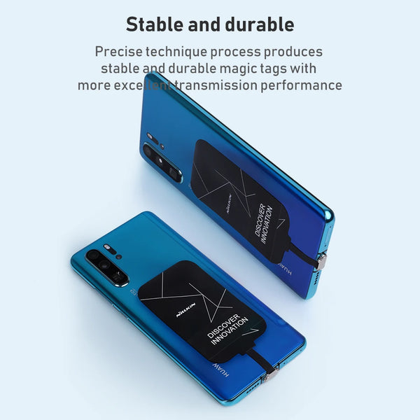 Type C Wireless Charging Receiver, Nillkin Magic Tag USB C Qi Wireless Charger Receiver Chip for Google Pixel 2 XL OnePlus 7/7+