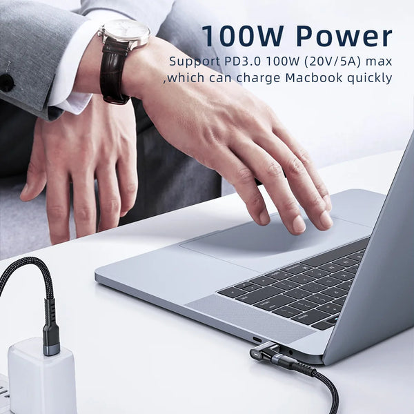 Essager 100W USB Type C To Type-C Magnetic Adapter USB-C Female Male Magnet Connector For Macbook Pro Air Laptop Phone Converter