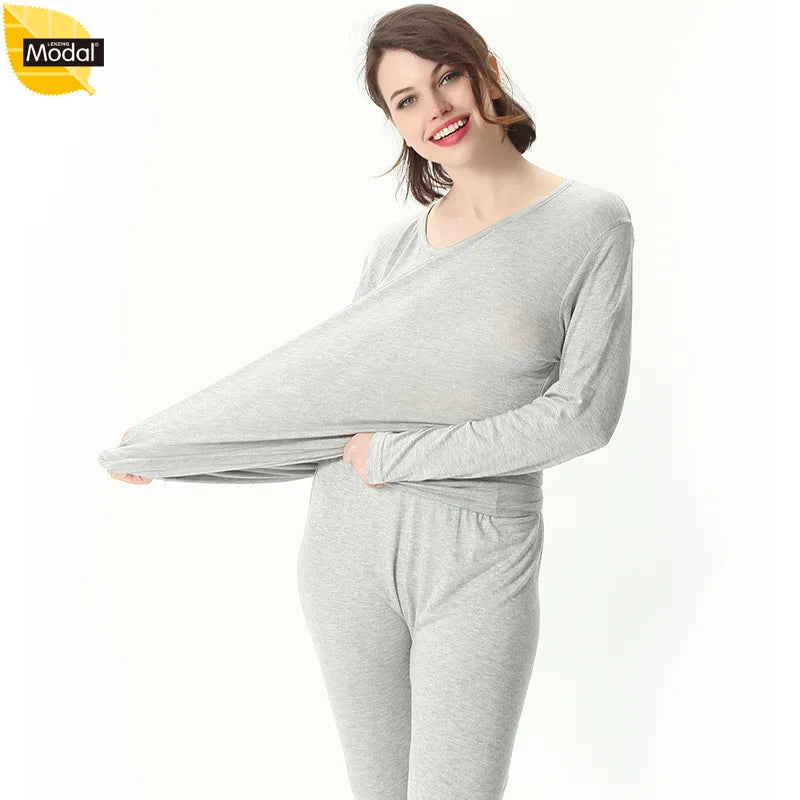 XL-7XL Pijama Feminino New Loose Plus Size Sleepwear Modal Cotton Comfortable Winter Pajamas Women Long Sleeve Underwear Set