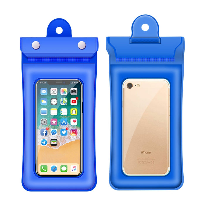 Essager Waterproof Case For iPhone 12 11 Pro Xs Max Xr Xiaomi Waterproof Bag Protective Phone Pouch Swimming Water proof Cover Size Under 6.5 inch Blue