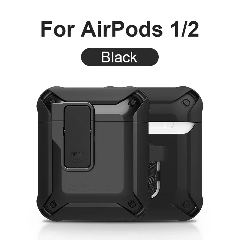 NILLKIN For Airpods Pro Case Switch Cover For AirPods Case TPU PC Anti-fall Cover For AirPods 3 Wireless Earphone With Keychain