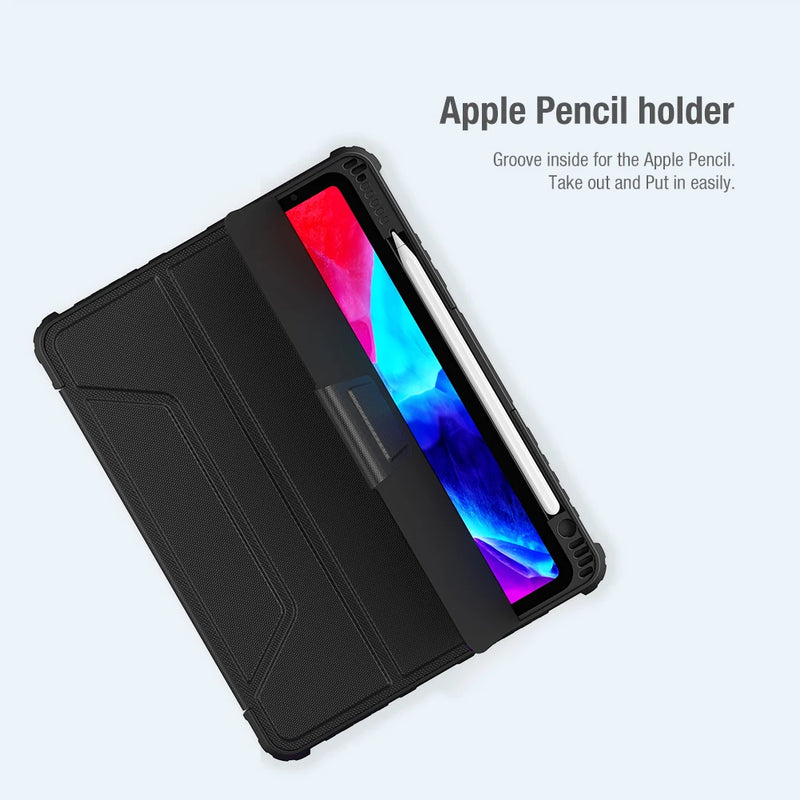 NILLKIN For iPad Pro 12 9 Case 2022/2021 Magnetic Case For iPad Pro 11 2022/2021 Camera Protection Cover With Pencil Holder