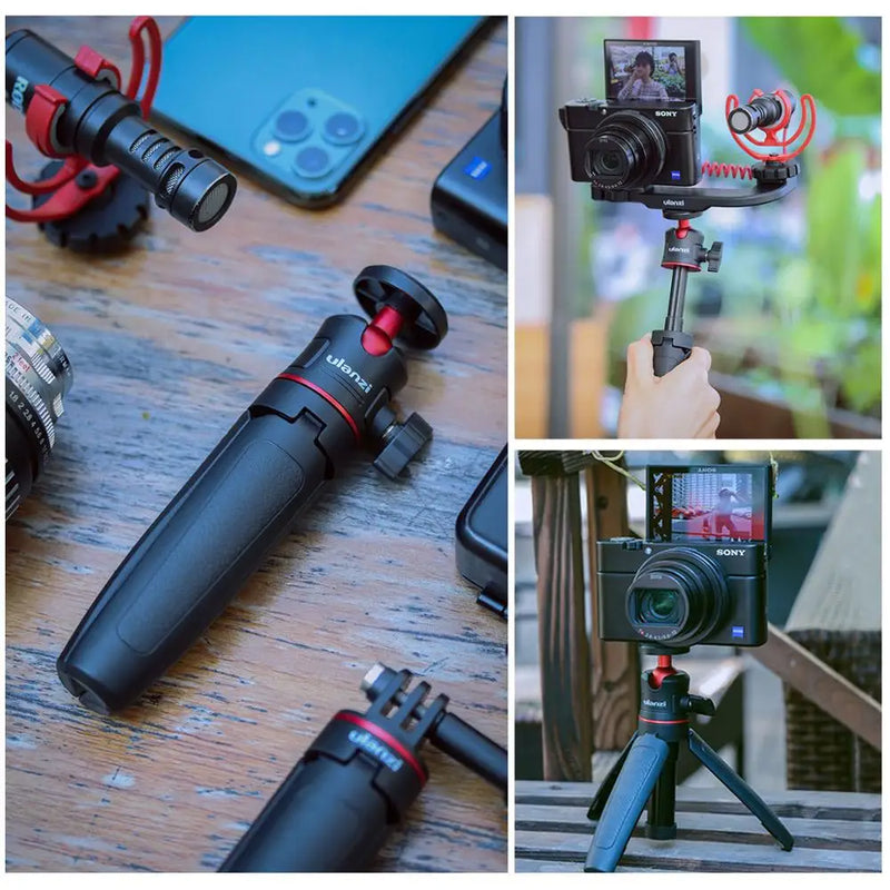 ULANZI MT-08 Extend Pole Mini Tripod Monopod Mount Handle Grip for Phone Sony Nikon Canon DSLR Camera Tripod DJI OSMO Action