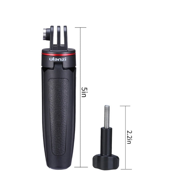 ដៃកាន់កាមេរ៉ាសកម្មភាព ULANZI MT-09 Gopro ខ្នាតតូច Tripod ផ្នែកបន្ថែម Tripod Holder Mount Handgrip សម្រាប់ Gopro Hero 12 11 10 9 7 Sport Cam