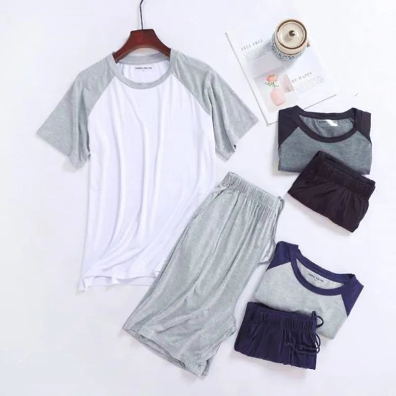 Pajamas for women plus size loose nightwear pijamas set cotton short sleeve shorts two piece sleepwear suit new pyjama femme 4XL