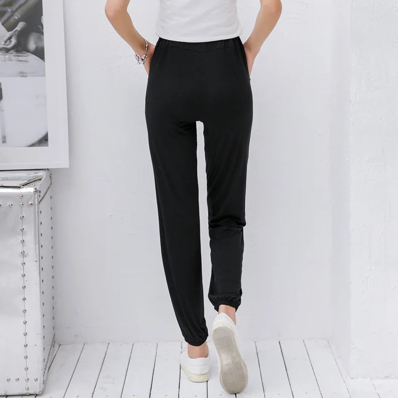 Spring Fall Loose Sleepwear Women Bottoms Sleep Pants Modal Cotton Pajama Pant Ankle-length Lounge Ladies Home Wear Trousers