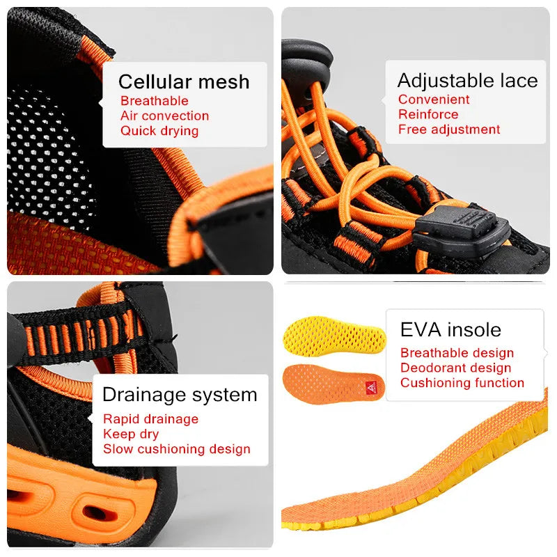 HUMTTO Upstream Shoes Women Outdoor Quick drying Trekking Hiking Aqua Shoes for Woman Breathable Luxury Summer Water Sneakers