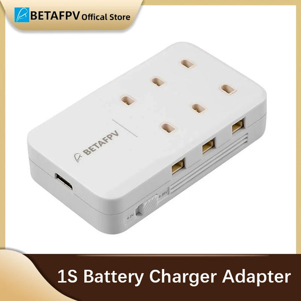 អាដាប់ទ័រសាកថ្ម BETAFPV 6 រន្ធ 1S សម្រាប់យន្តហោះដ្រូនប្រណាំង FPV គ្រឿងបន្លាស់អាគុយ អាដាប់ទ័រសាកថ្មលឿនសម្រាប់ Whoop Quadcopter