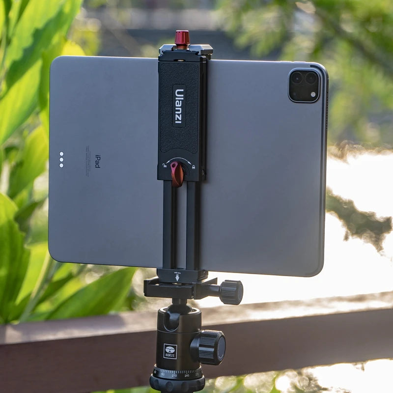 Ulanzi U-Pad III ឧបករណ៍ តោង ទូរស័ព្ទ លើ ថេប្លេត ដែល ធ្វើ ពី លោហៈ ជា សកល ក្ដាប់ វីស Arca 1/4 សម្រាប់ ជើង កាមេរ៉ា ថេប្លេត សម្រាប់ iPad Pro 12.9 អ៊ីញ iPad Air