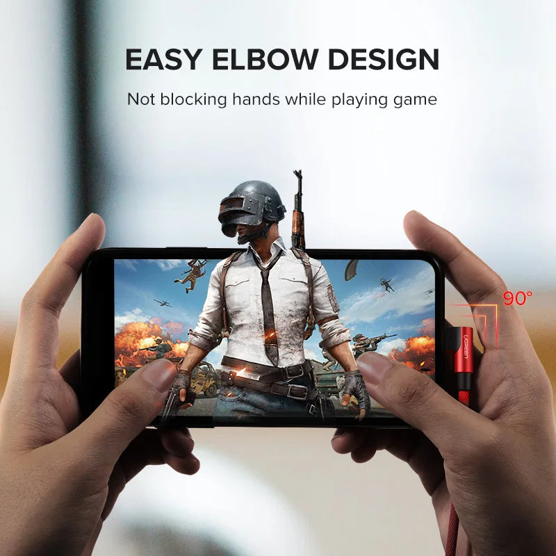 UGREEN MFi USB Cable for iPhone 14 13 12 Pro Max 2.4A Lightning Fast Charging Phone Data Cable for iPhone for iPad